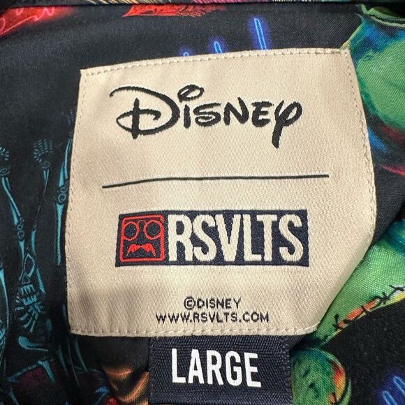 RSVLTS Men's Disney Nightmare Before Christmas Oogie Boogie button down - Picture 3 of 12